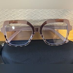 Elegant Brown Women's Glasses